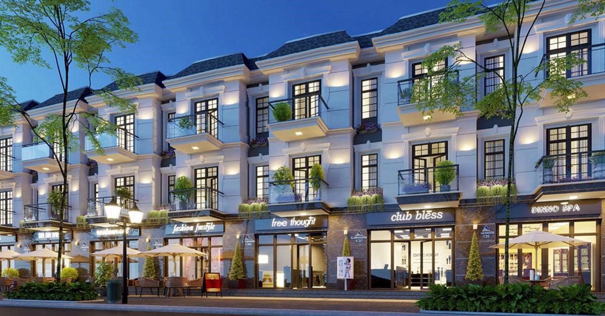 Shophouse là hình thức căn hộ nhà ở kết hợp với cửa hàng thương mại