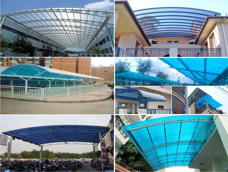 Sử dụng tấm lợp Polycarbonate