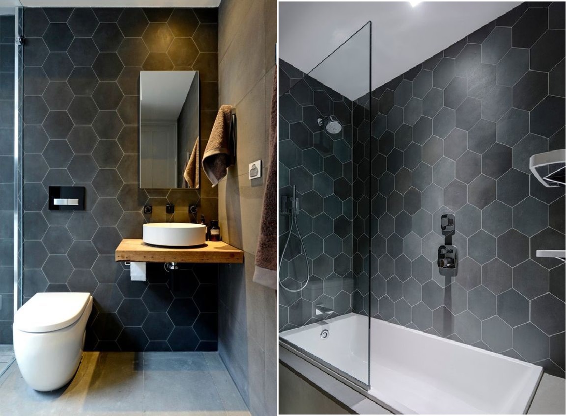 Gạch mosaic lục giác là mẫu vật liệu ốp lát được ưa thích